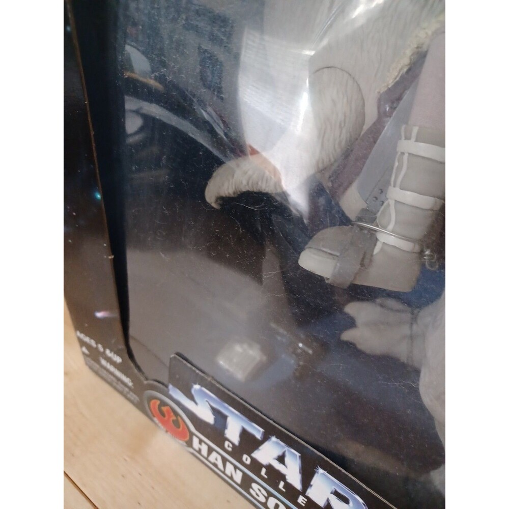 NEW DAMAGED BOX Star Wars Action Figure Han Solo Tauntaun 12" Kenner Collector E - Picture 4 of 12